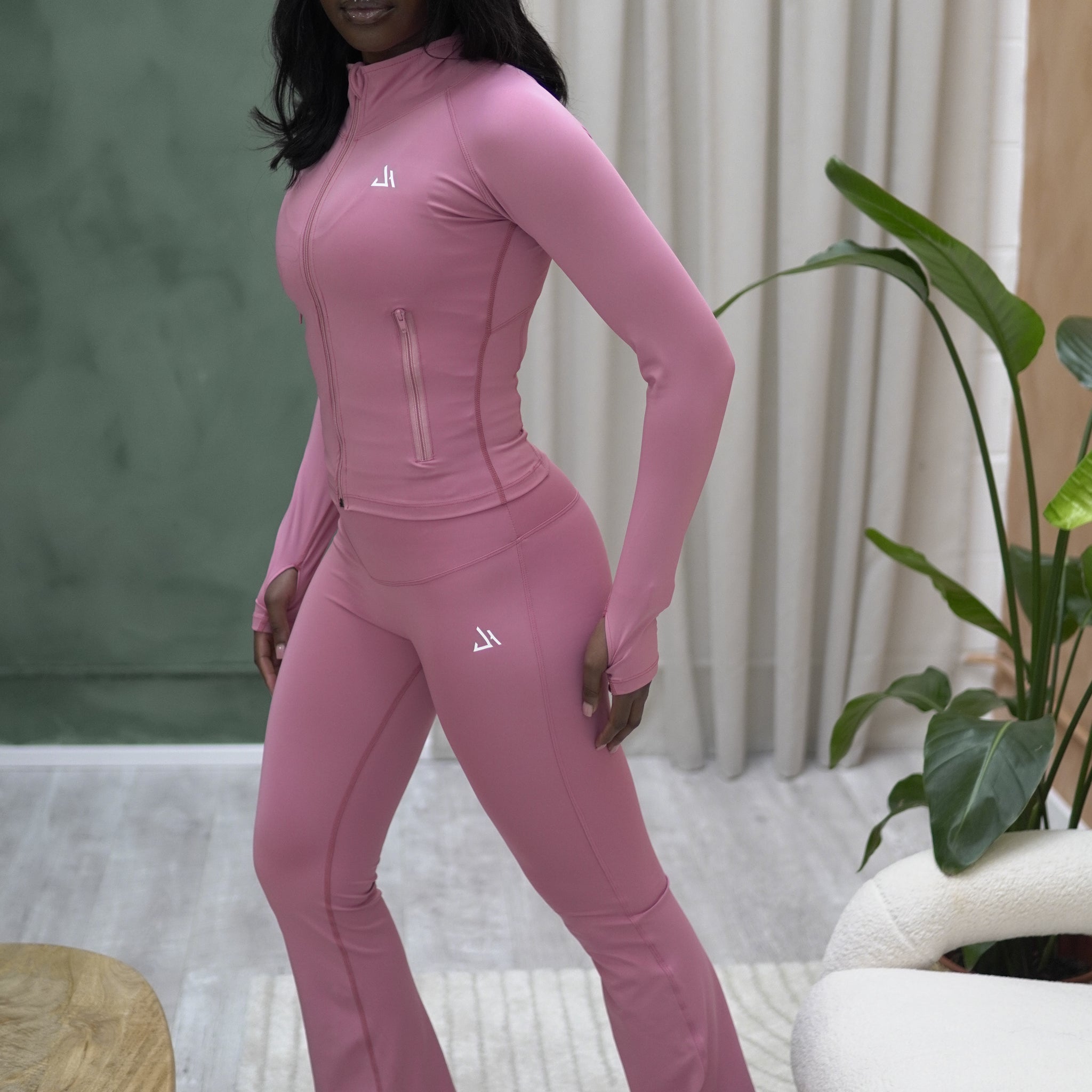 Sculpt Pink Flared Leggings